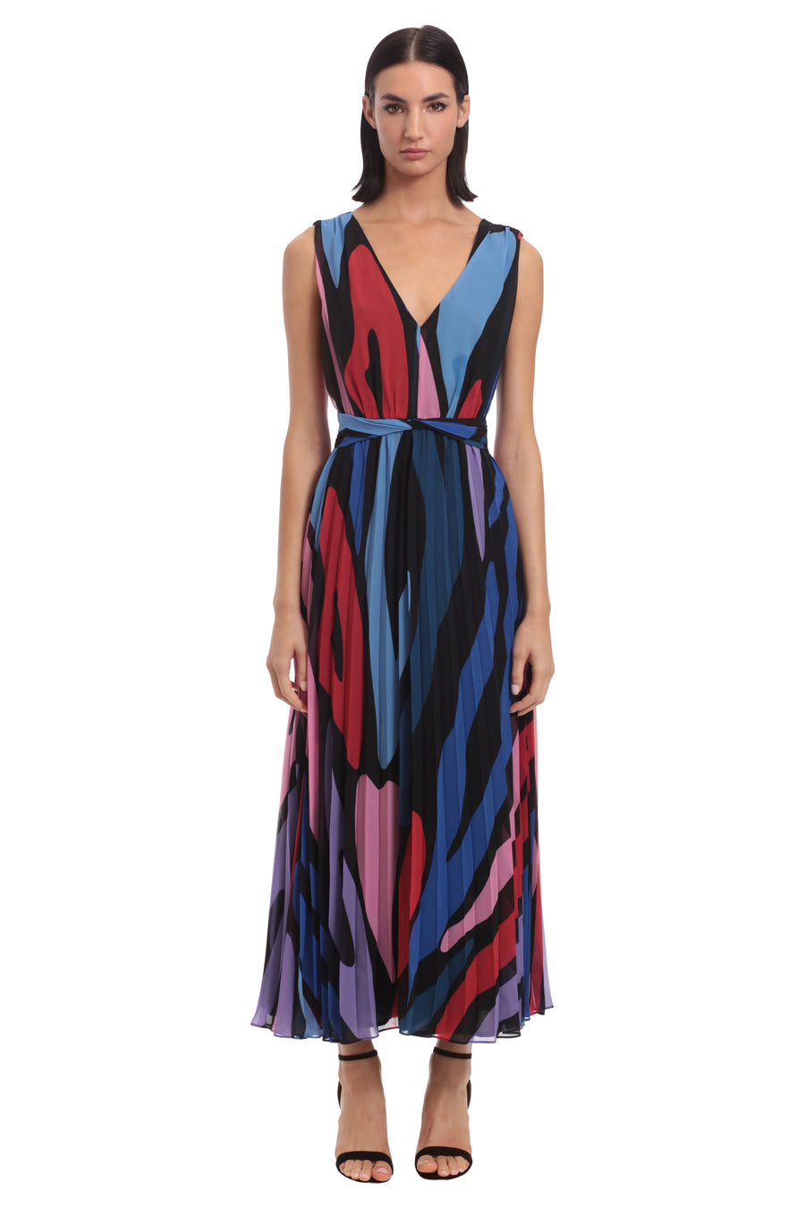 HALTER NECK MAXI W/ COLLAR SELF TIE – Maggy London