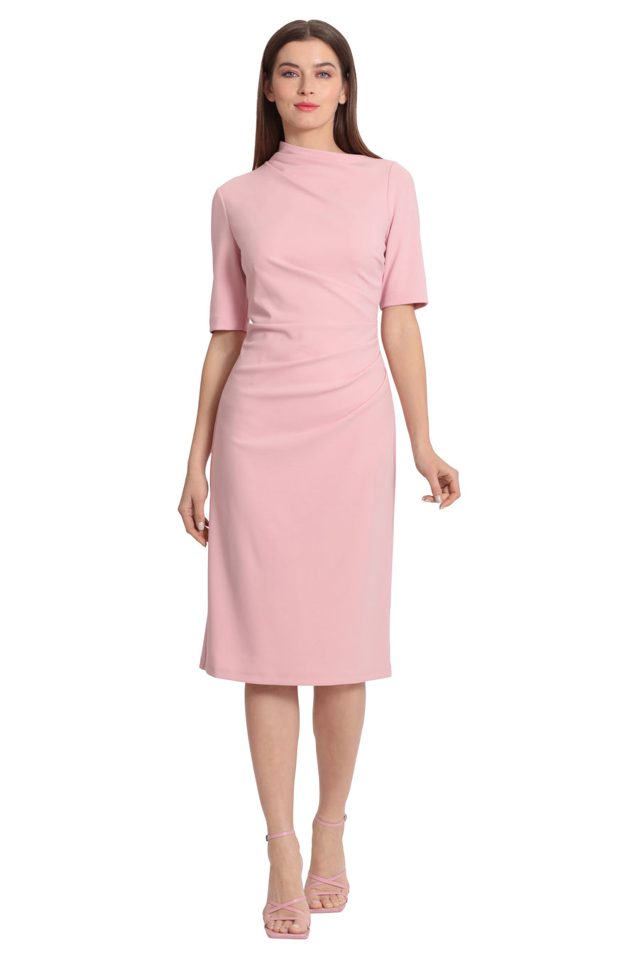 Erin Below the Knee Half Sleeve Dress Erin Below the Knee Half Sleeve Dress